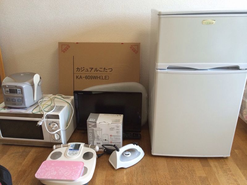 不要品と小型家電