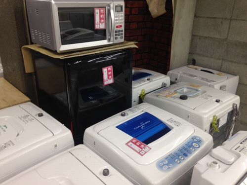 洗濯機がたくさん